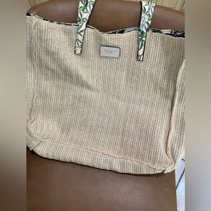 Victoria secret straw like tote